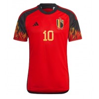 Camiseta Bélgica Eden Hazard #10 Primera Equipación Mundial 2022 manga corta